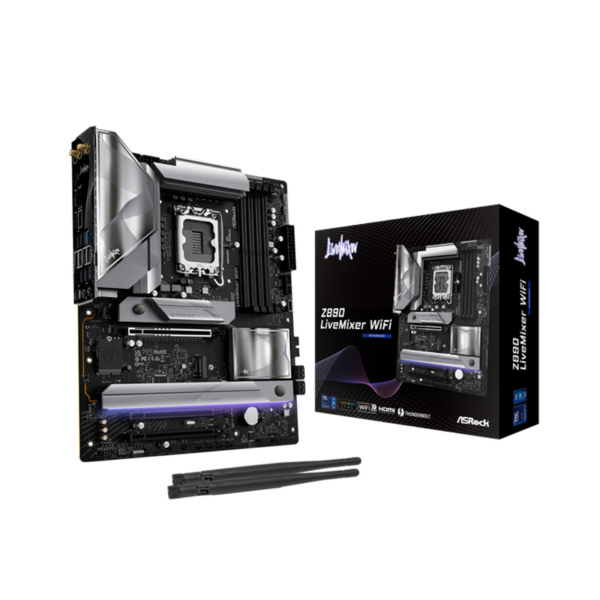 Scheda Madre ASRock Z890 LiveMixer WIFI LGA1851 ATX DDR5 Nero