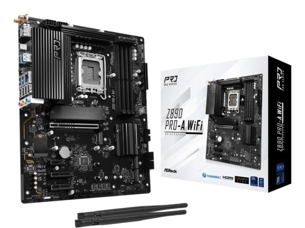 Scheda Madre ASROCK Z890 Pro-A WiFi LGA1851 DDR5 ATX Nero
