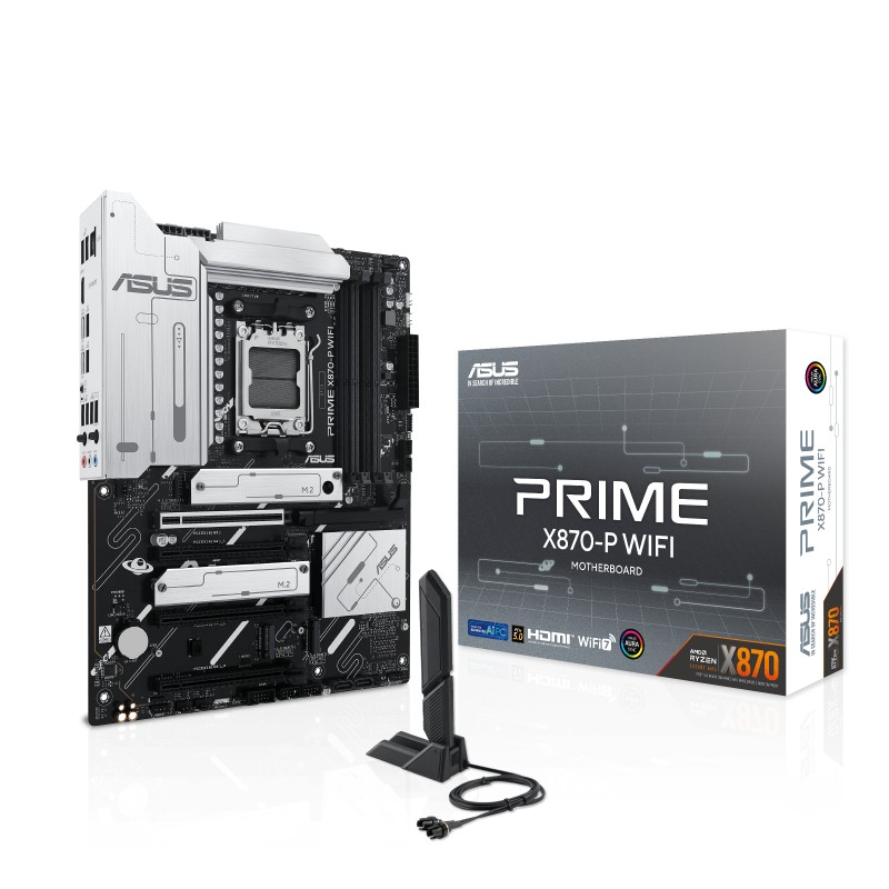 Scheda Madre ASUS Prime X870-P WIFI AMD Socket AM5 ATX Scheda Madre ASUS Prime X870-P WIFI AMD Socket AM5 ATX