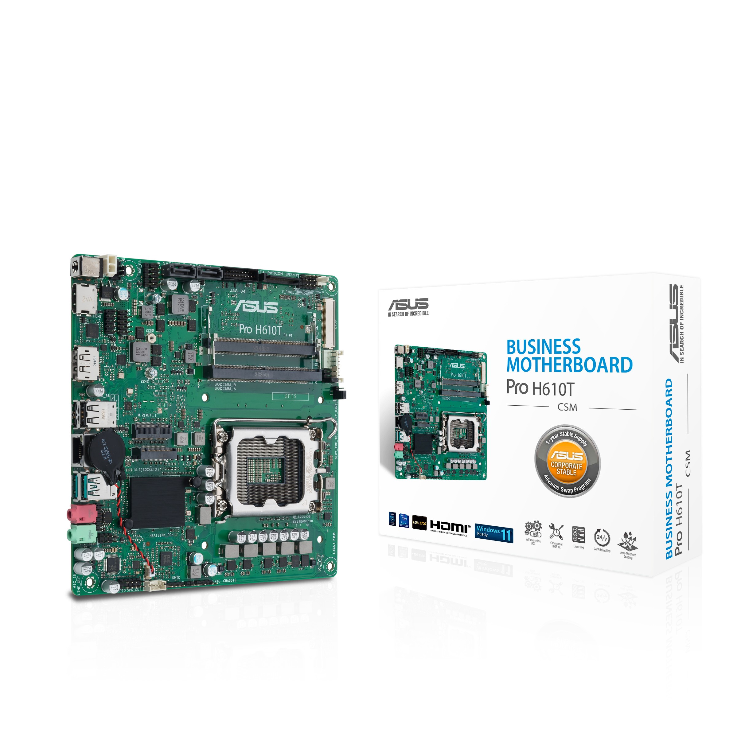 Scheda Madre ASUS PRO H610T-CSM socket 1700 Scheda Madre ASUS PRO H610T-CSM socket 1700