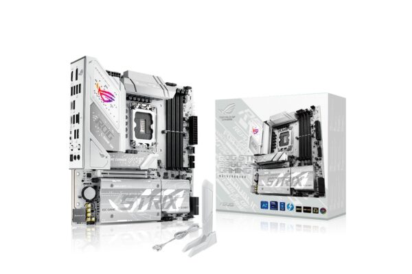 Scheda Madre ASUS ROG Strix B860-G Gaming WIFI LGA1851 Micro ATX DDR5 Bianco