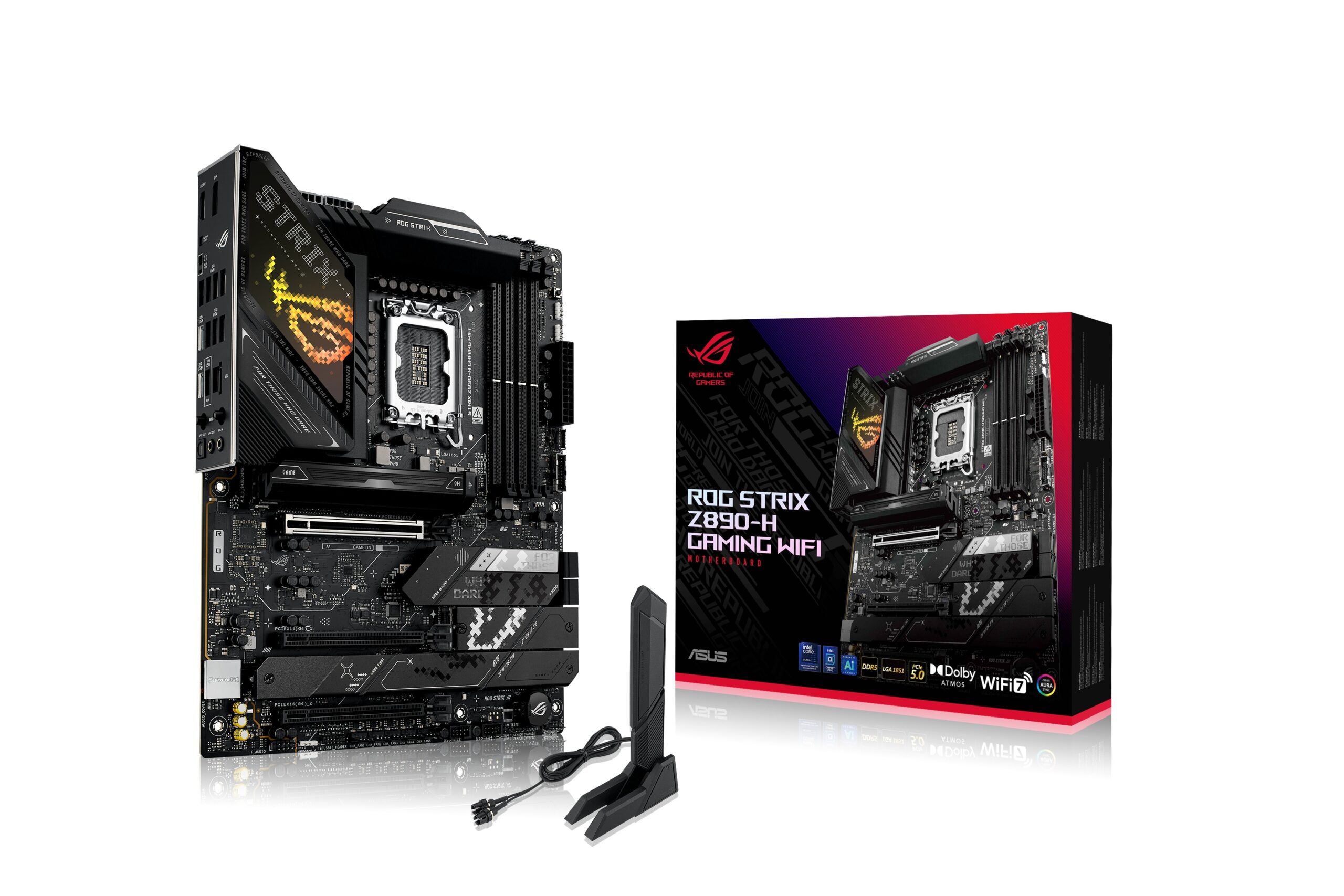 Scheda Madre Asus Rog Strix Z890-H Gaming WiFi LGA 1851 DDR5 ATX Nero Scheda Madre Asus Rog Strix Z890-H Gaming WiFi LGA 1851 DDR5 ATX Nero
