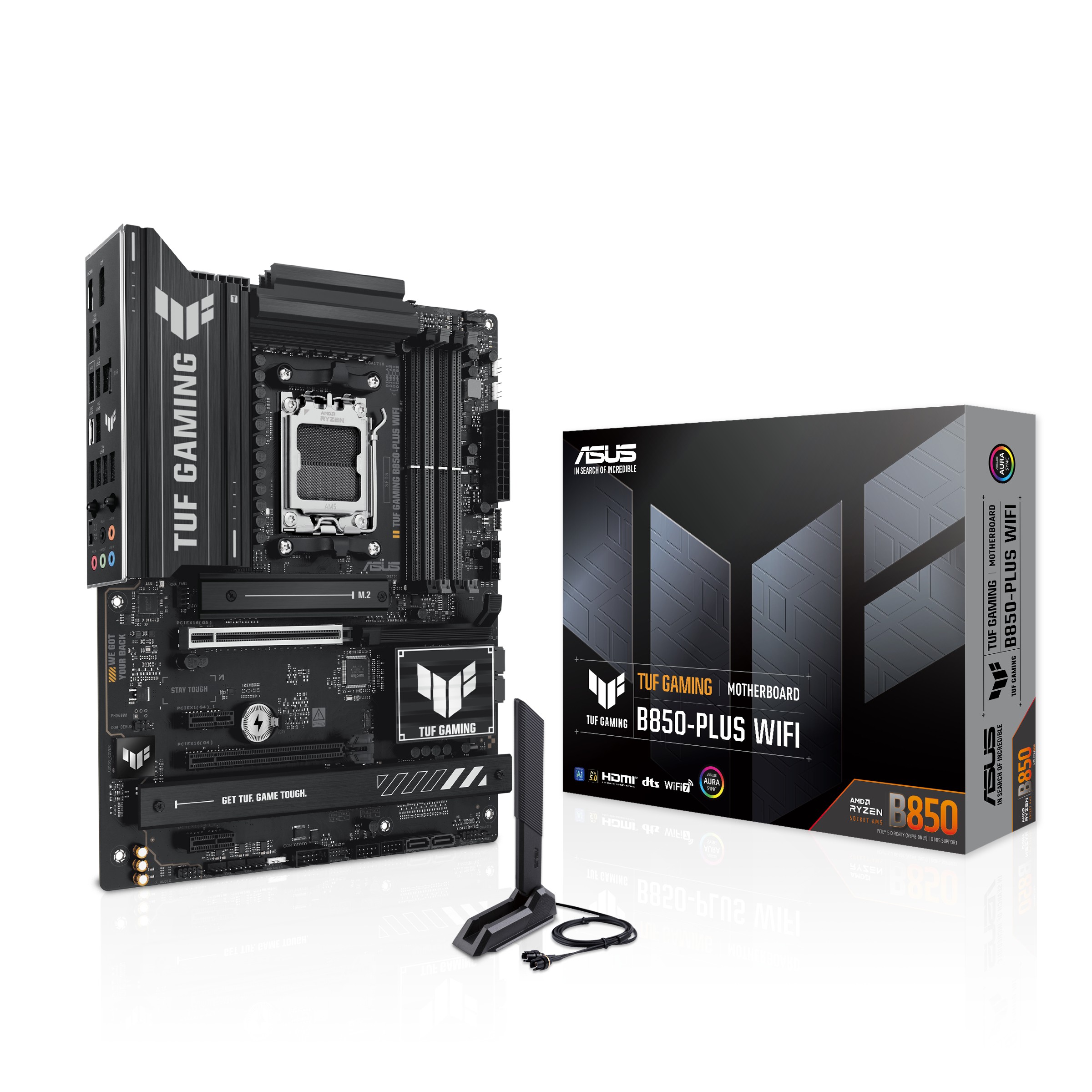 Scheda Madre Asus TUF Gaming B850-Plus WiFi AM5 DDR5 ATX Nero Scheda Madre Asus TUF Gaming B850-Plus WiFi AM5 DDR5 ATX Nero