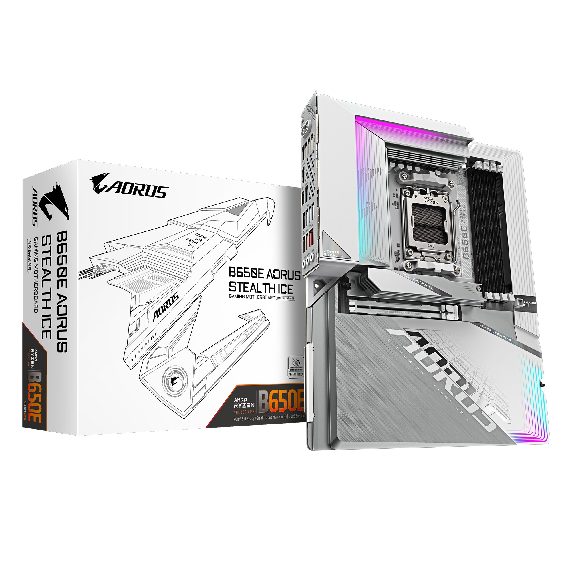 Scheda Madre Gigabyte GA-B650E-AORUS STEALTH ICE Socket AM5 Scheda Madre Gigabyte GA-B650E-AORUS STEALTH ICE Socket AM5