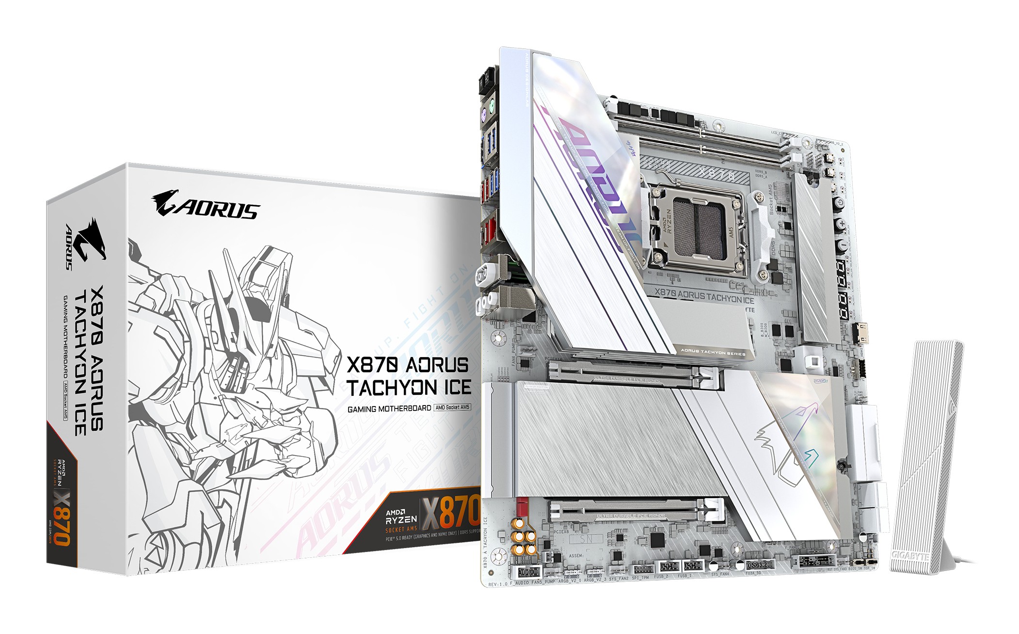 Scheda Madre GIGABYTE X870 A TACHYON ICE AM5 E-ATX Bianco Scheda Madre GIGABYTE X870 A TACHYON ICE AM5 E-ATX Bianco