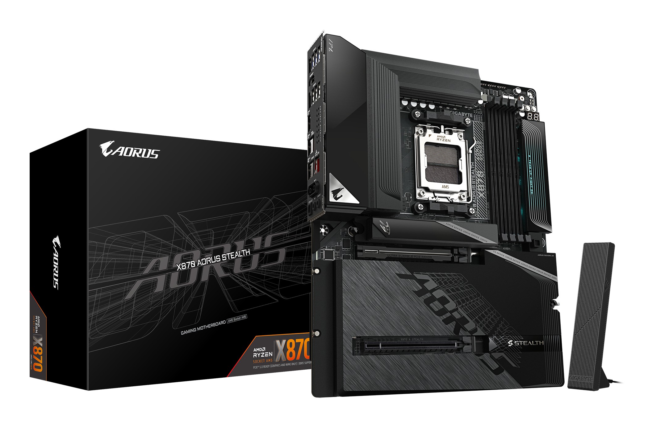 Scheda Madre GIGABYTE X870 AORUS STEALTH BTF AM5 ATX Nero Scheda Madre GIGABYTE X870 AORUS STEALTH BTF AM5 ATX Nero