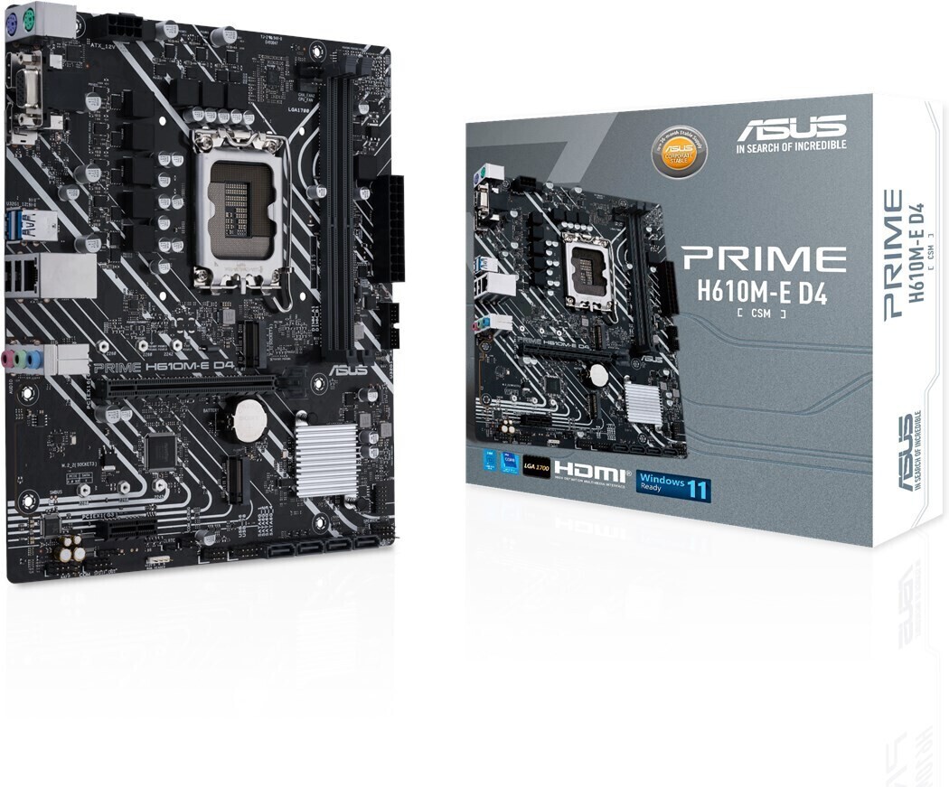 Scheda Madre Intel ASUS PRIME H610M-E DDR4-CSM LGA 1700 Micro-ATX Scheda Madre Intel ASUS PRIME H610M-E DDR4-CSM LGA 1700 Micro-ATX