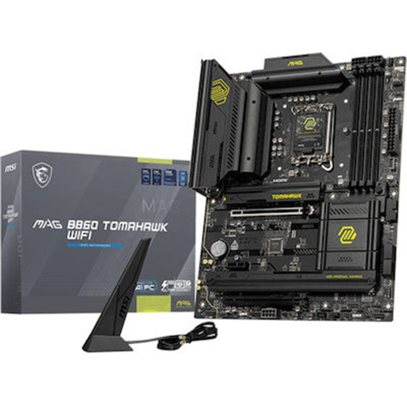 Scheda Madre MSI MAG B860 Tomahawk Wi-Fi LGA 1851 ATX DDR5 Nero Scheda Madre MSI MAG B860 Tomahawk Wi-Fi LGA 1851 ATX DDR5 Nero