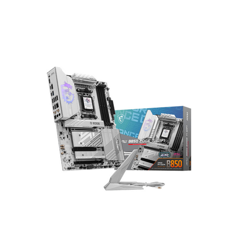 Scheda Madre MSI MPG B850 EDGE TI WIFI AM5 ATX DDR5 Bianco Scheda Madre MSI MPG B850 EDGE TI WIFI AM5 ATX DDR5 Bianco