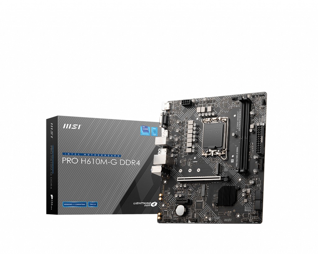 Scheda Madre MSI PRO H610M-G DDR4 socket 1700 Micro ATX Scheda Madre MSI PRO H610M-G DDR4 socket 1700 Micro ATX