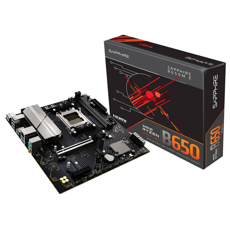 Scheda Madre Sapphire B650M-E DDR5 AM5 mATX Scheda Madre Sapphire B650M-E DDR5 AM5 mATX