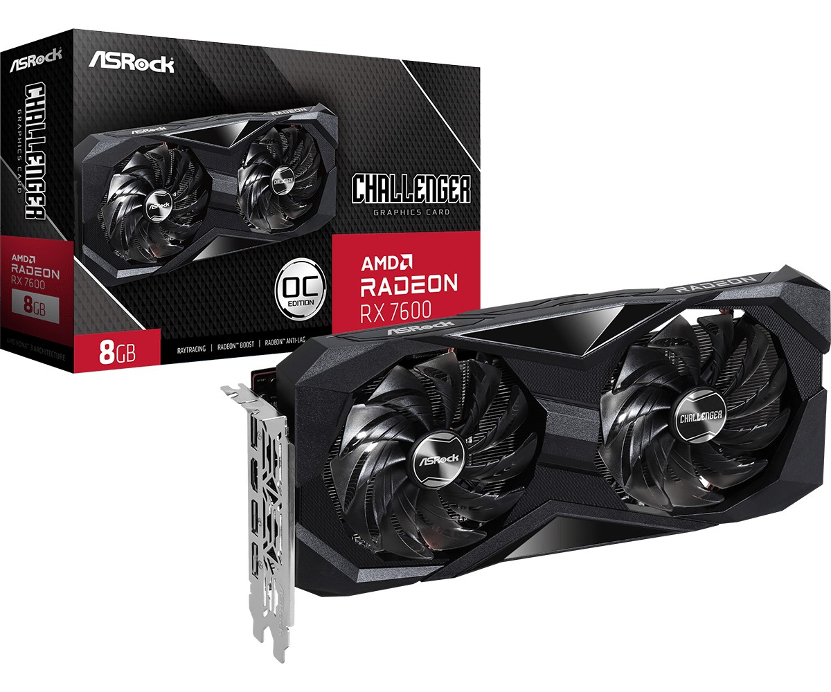 Scheda Video ASRock Radeon RX 7600 Challenger 8GB GDDR6 Scheda Video ASRock Radeon RX 7600 Challenger 8GB GDDR6