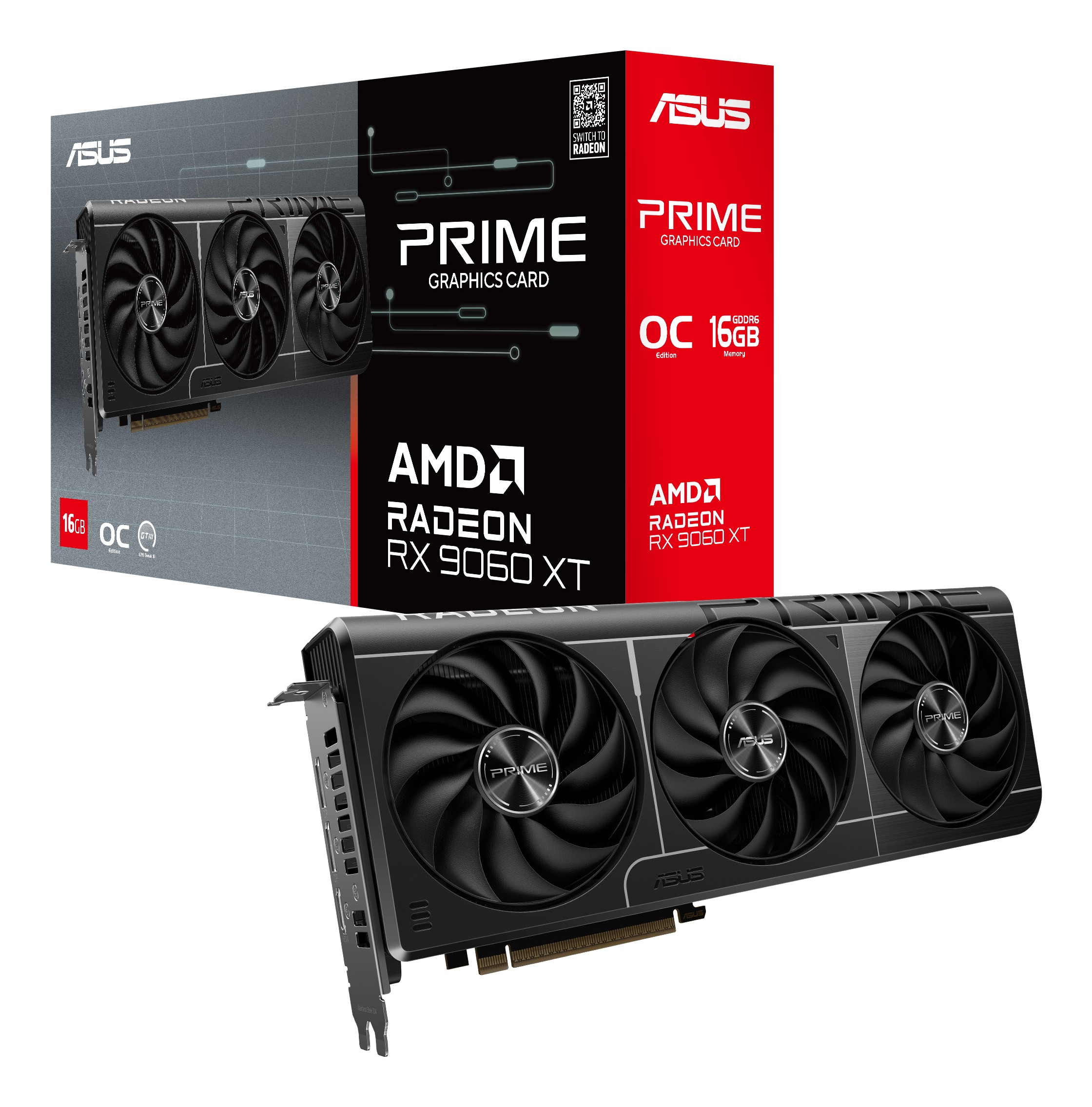 Scheda video ASUS RADEON RX 9060 XT 16GB Prime OC Scheda video ASUS RADEON RX 9060 XT 16GB Prime OC