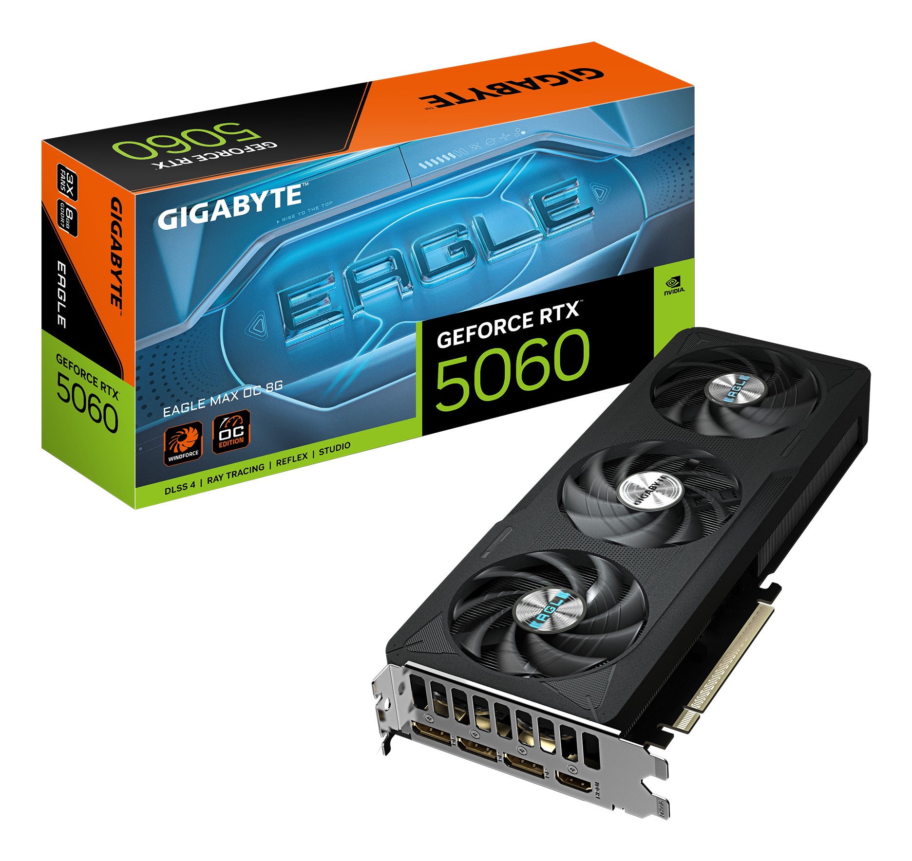 Scheda video Gigabyte GeForce RTX 5060 8GB Eagle Max OC Scheda video Gigabyte GeForce RTX 5060 8GB Eagle Max OC
