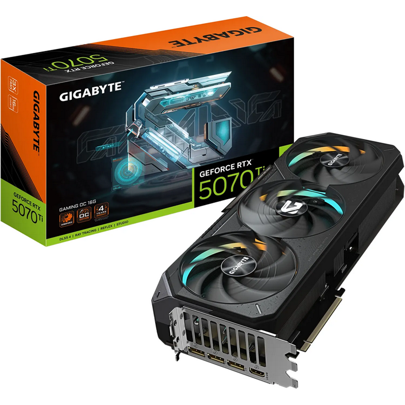 Scheda Video Gigabyte Nvidia GeForce RTX 5070 Ti Gaming OC 16G GDDR7 16GB Nero Scheda Video Gigabyte Nvidia GeForce RTX 5070 Ti Gaming OC 16G GDDR7 16GB Nero