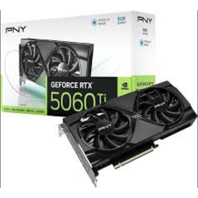 Scheda Video PNY GeForce RTX 5060 TI 8GB Overclocked Dual Fan Scheda Video PNY GeForce RTX 5060 TI 8GB Overclocked Dual Fan