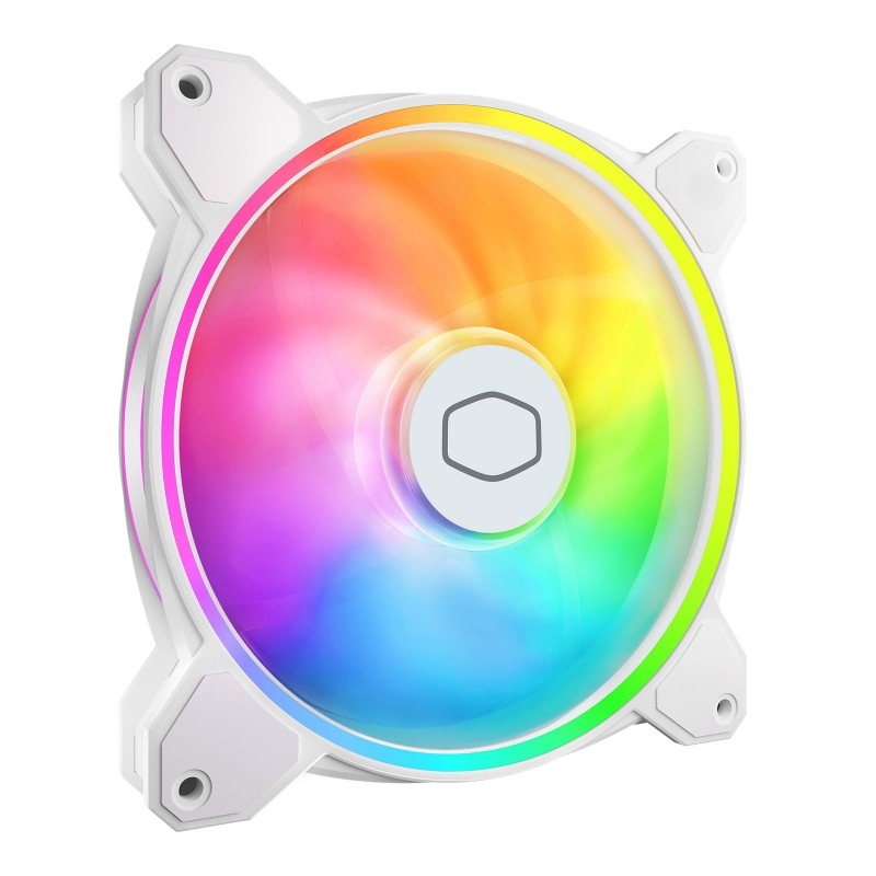 Ventola Cooler Master MasterFan MF140 Halo2 White Edition 140mm Bianco Ventola Cooler Master MasterFan MF140 Halo2 White Edition 140mm Bianco
