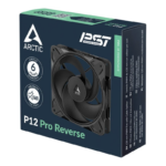 Ventole ARCTIC P12 Pro Reverse Blade PWM 120mm Nero Kit Da 3