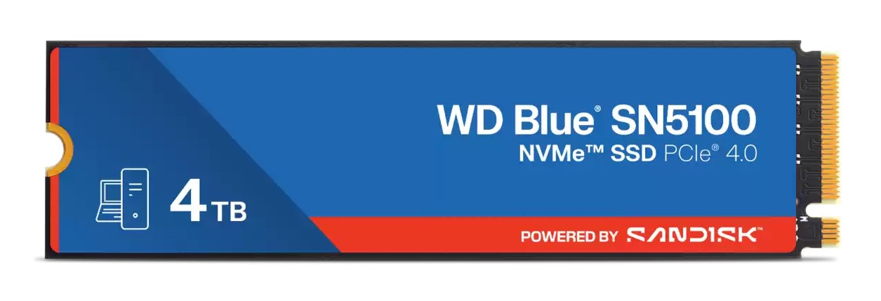 SSD Western Digital WD Blue SN5100 4TB M2 2280 NVMe SSD Western Digital WD Blue SN5100 4TB M2 2280 NVMe